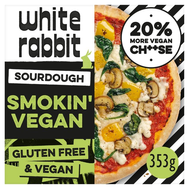 White Rabbit Pizza The Smokin' Vegan Gluten Free Pizza   353g