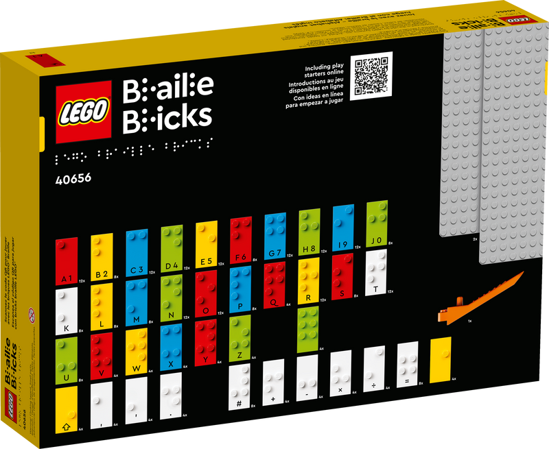 LEGO braille building set English Alphabet 287 Pieces, imported from the UK