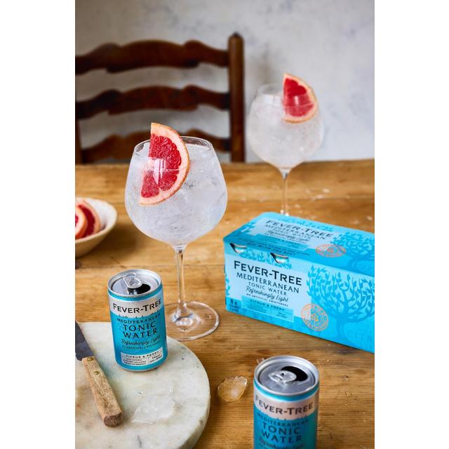 Fever-Tree Light Mediterranean Tonic Cans   8 x 150ml GOODS M&S   