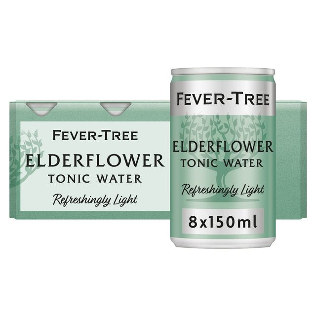 Fever-Tree Light Elderflower Tonic Cans   8 x 150ml GOODS M&S   