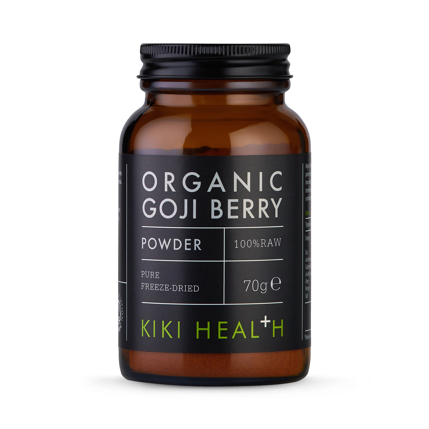 KIKI Health organic goji berry powder 70g, imported from the UK