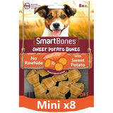 SmartBones 8 Mini Sweet Potato Rawhide Free Bones Dog Treats   128g GOODS M&S   