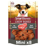 SmartBones 8 Mini Beef Rawhide Free Bones Dog Treats   128g GOODS M&S   