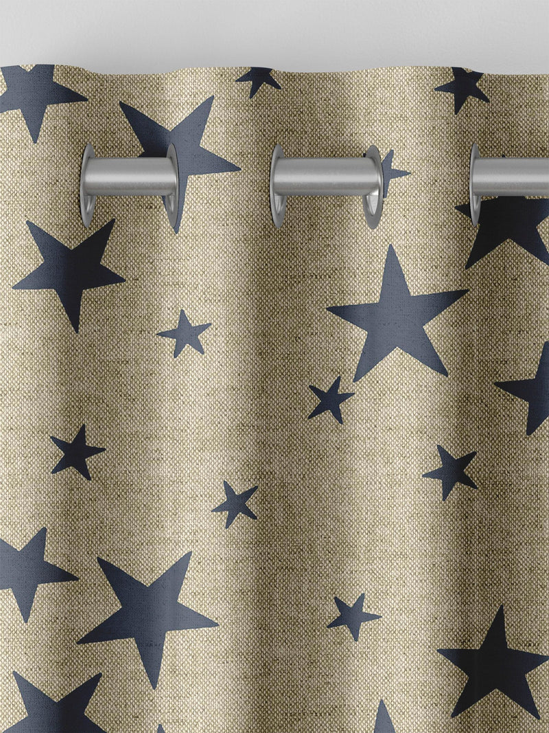 Emily Bond Indigo Blue St Maws made to measure curtains (British brand)