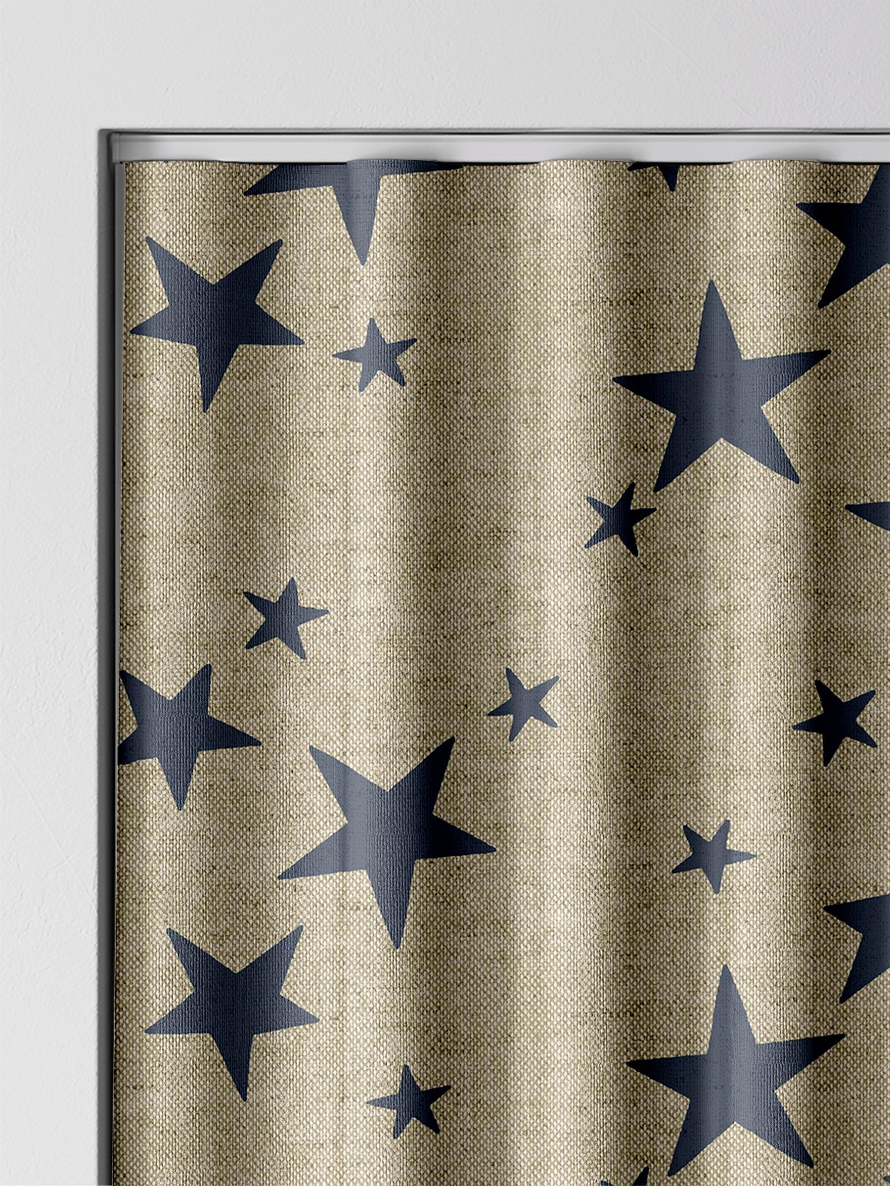 Emily Bond Indigo Blue St Maws made to measure curtains (British brand)