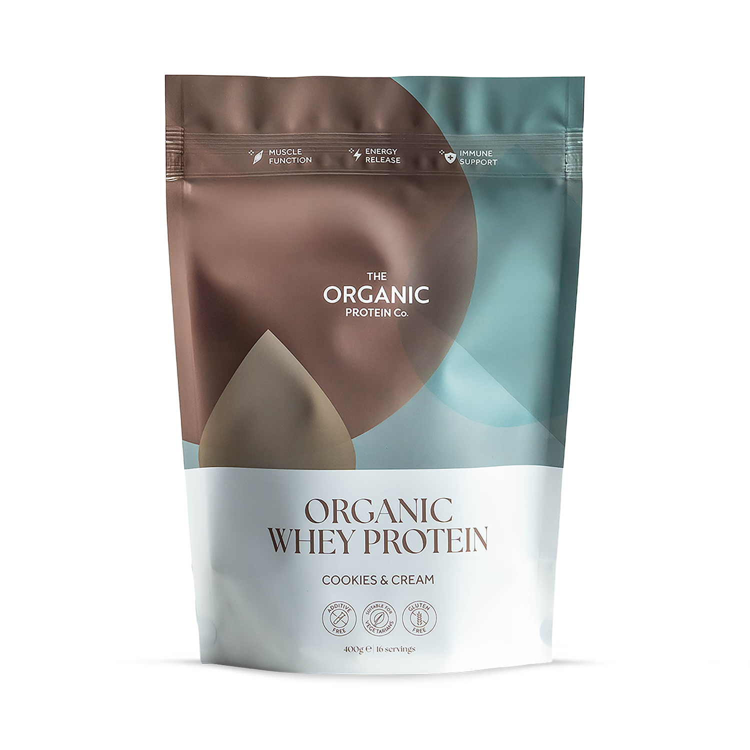 Organic Protein Co. Cookies & Cream protein 1200g, imported from the UK