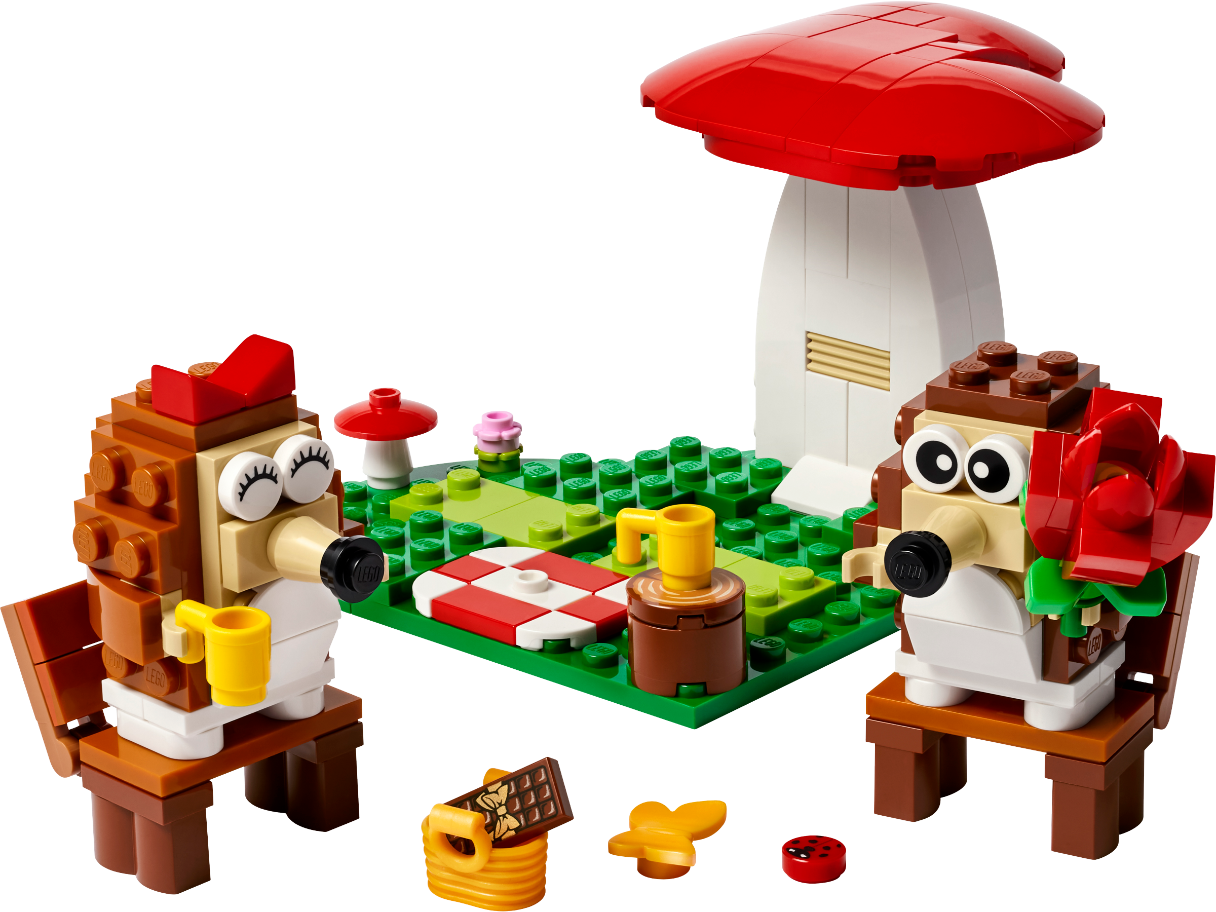 LEGO hedgehog picnic date building set 166 pieces , UK version