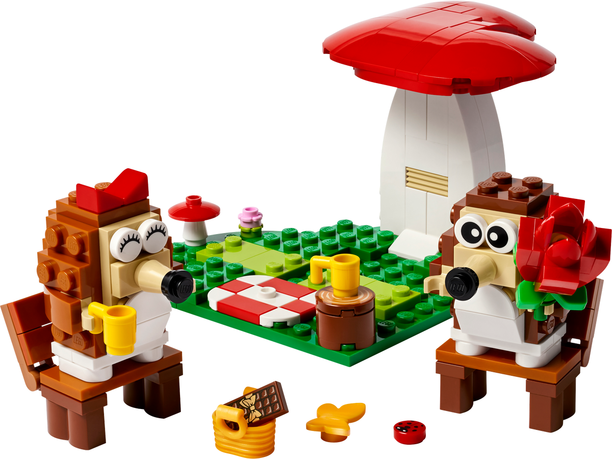 LEGO hedgehog picnic date building set 166 pieces , UK version