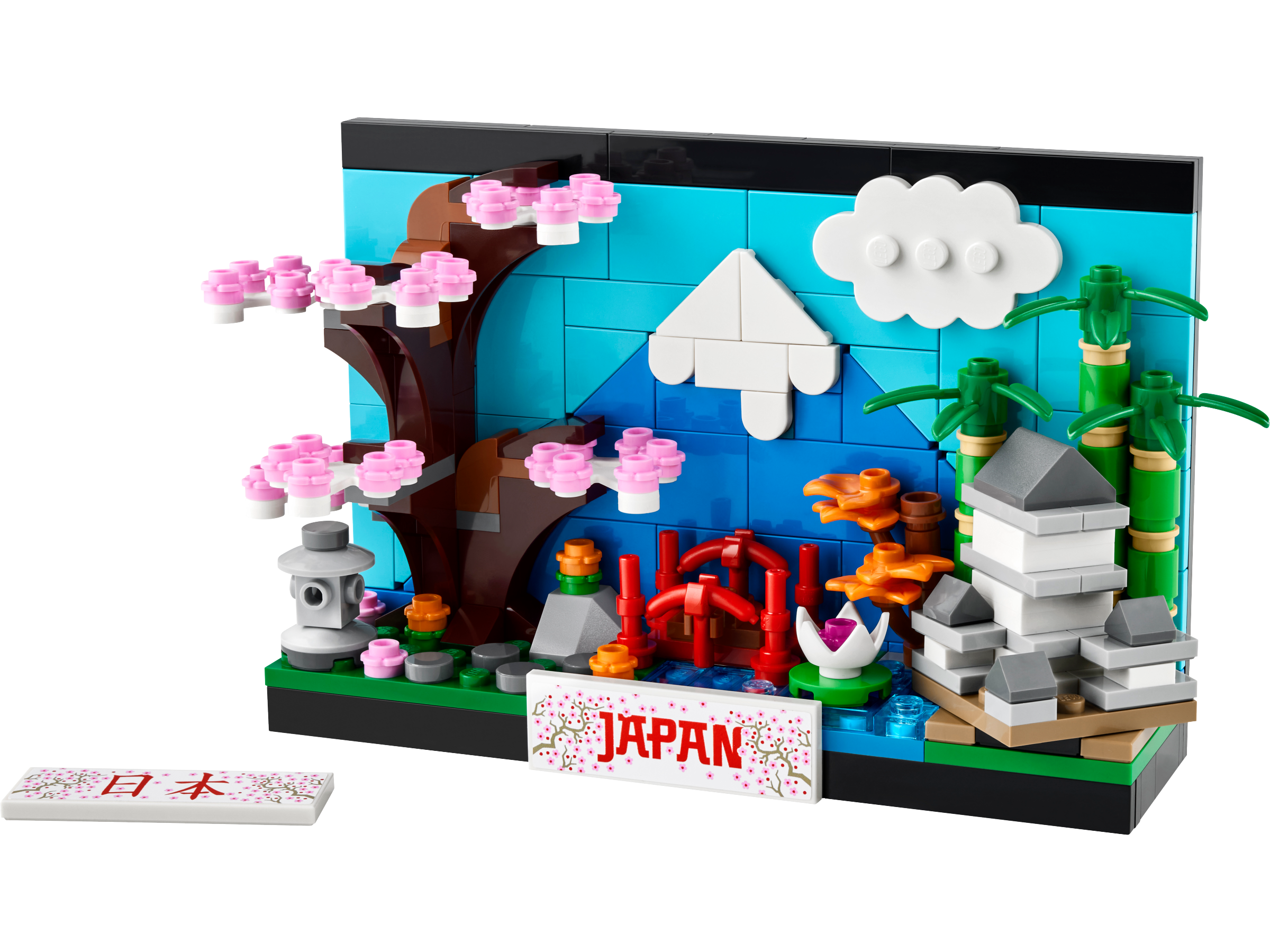 LEGO Japan Postcard Exclusive Set 262 pieces with instructions, UK version