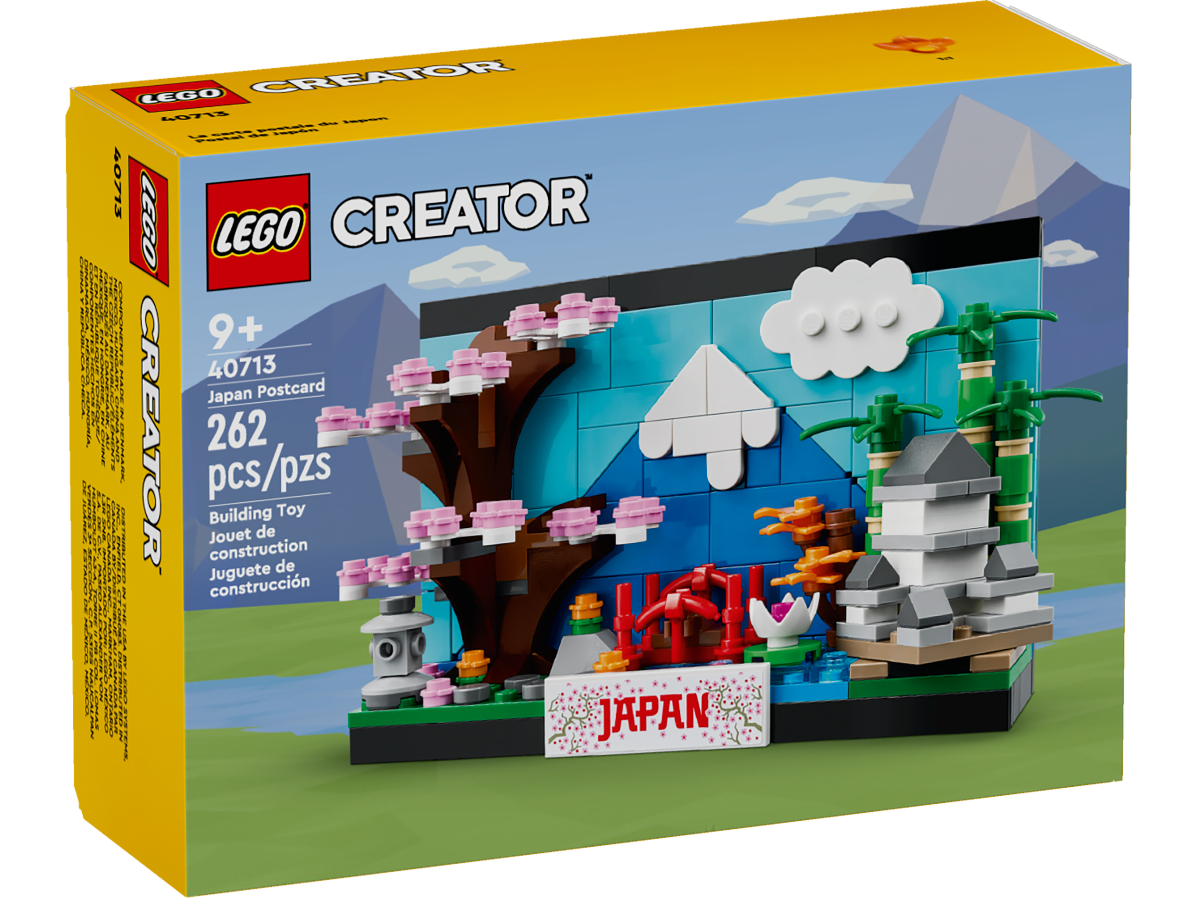 LEGO Japan Postcard Exclusive Set 262 pieces with instructions, UK version