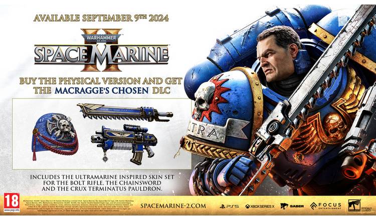 Warhammer Space Marine 2 Xbox Series X game, imported from the UK