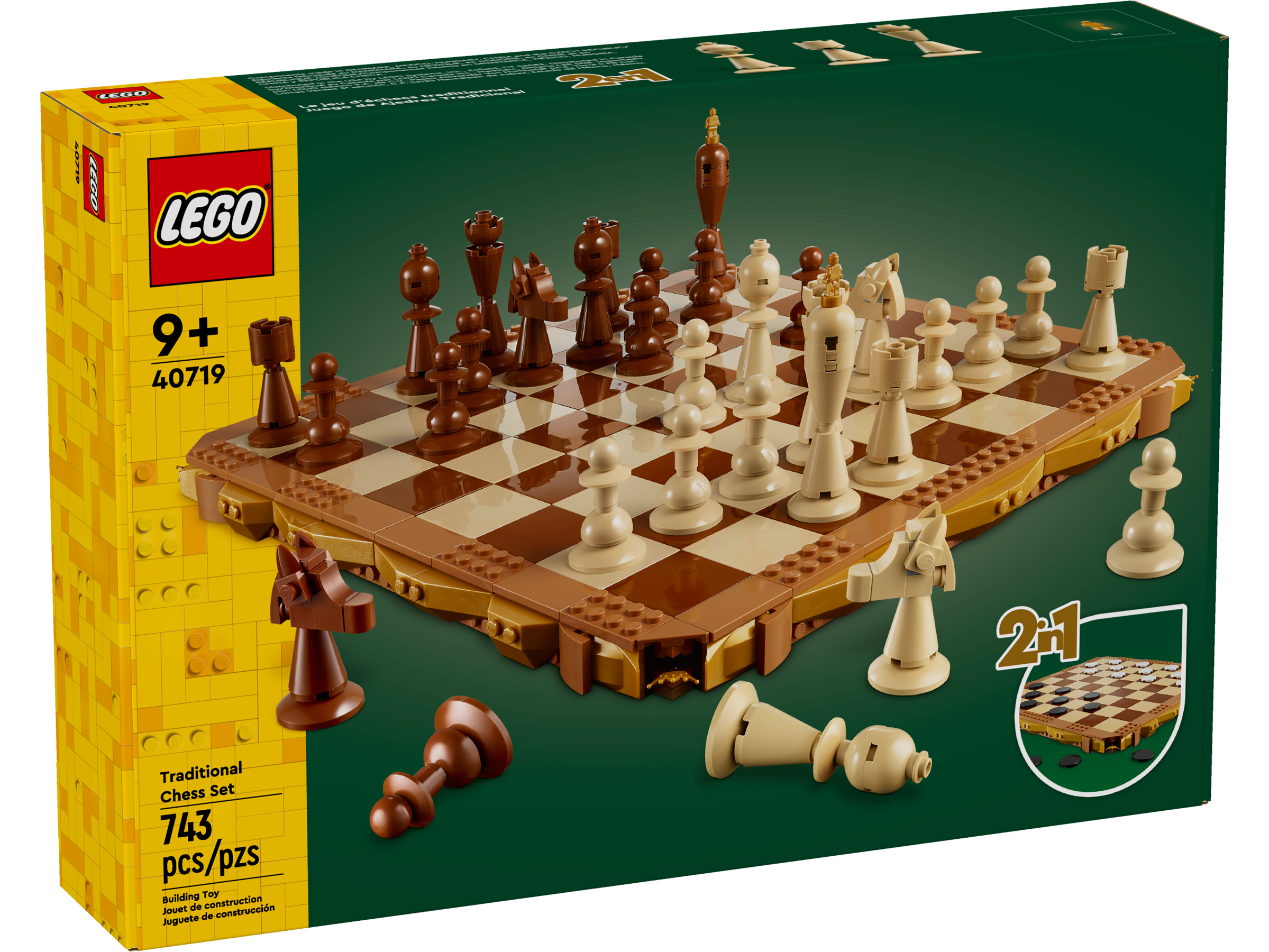 Lego Traditional Chess Set 743 pieces (British brand)