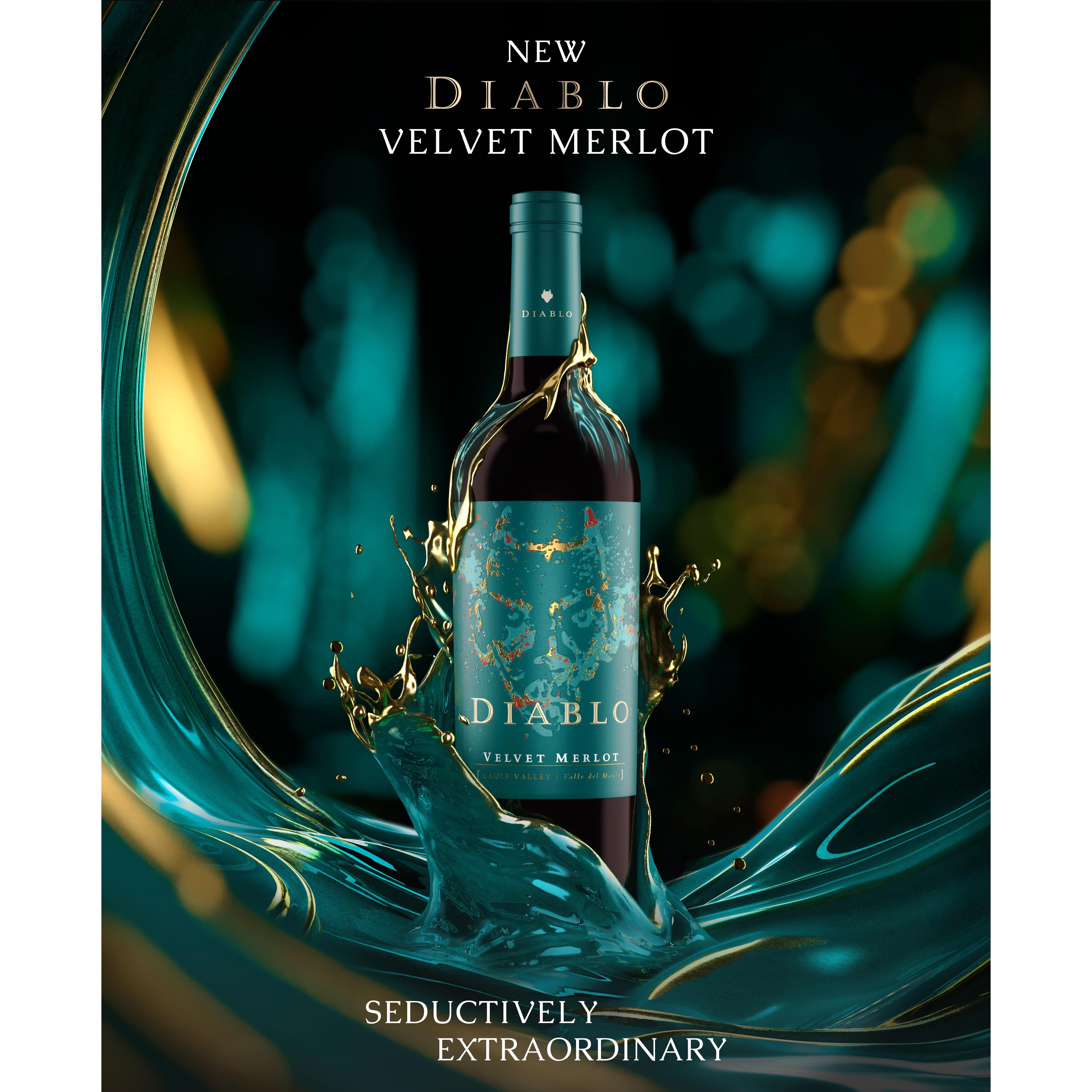 Diablo Velvet Merlot Red Wine 75cl - British product