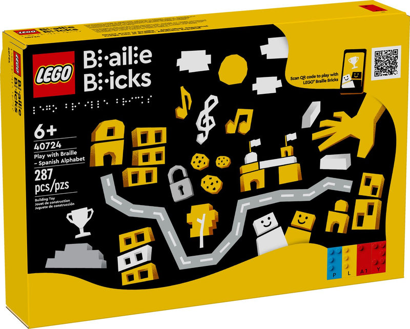 LEGO Spanish Alphabet Braille set 287 pieces, imported from the UK
