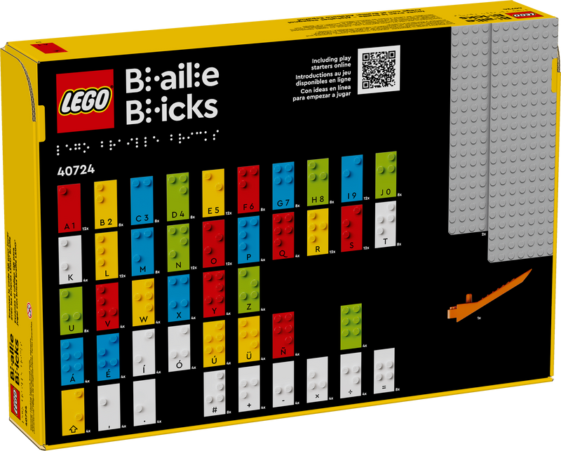 LEGO Spanish Alphabet Braille set 287 pieces, imported from the UK