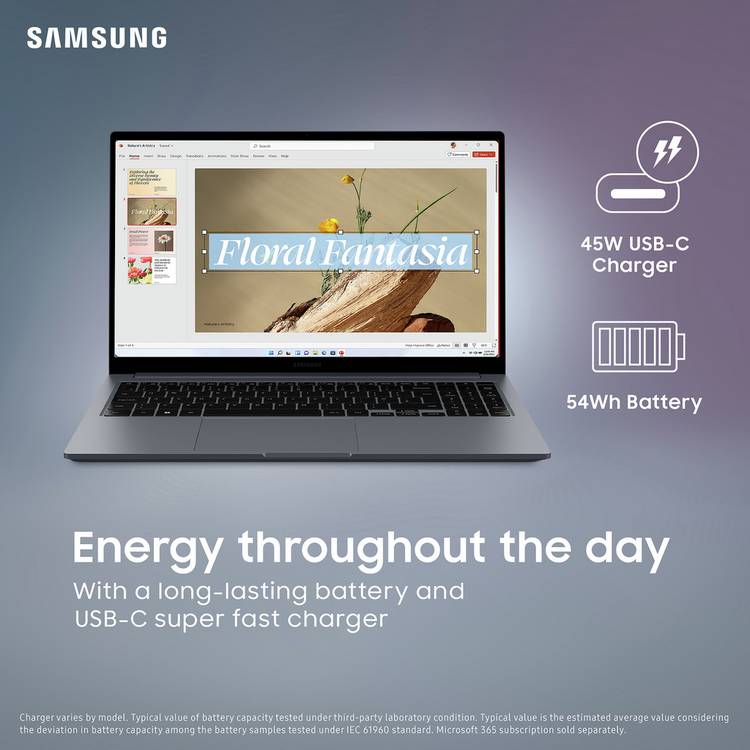 Samsung Galaxy Book4 laptop 15.6in - British product