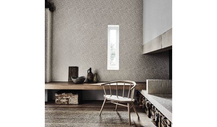 Morris & Co. Willow Bough grey floral wallpaper roll - British product