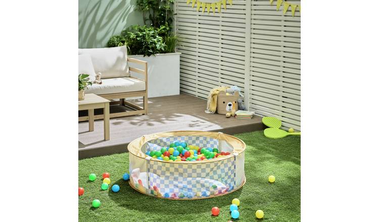 Chad Valley blue ball pit with carry bag, imported from the UK