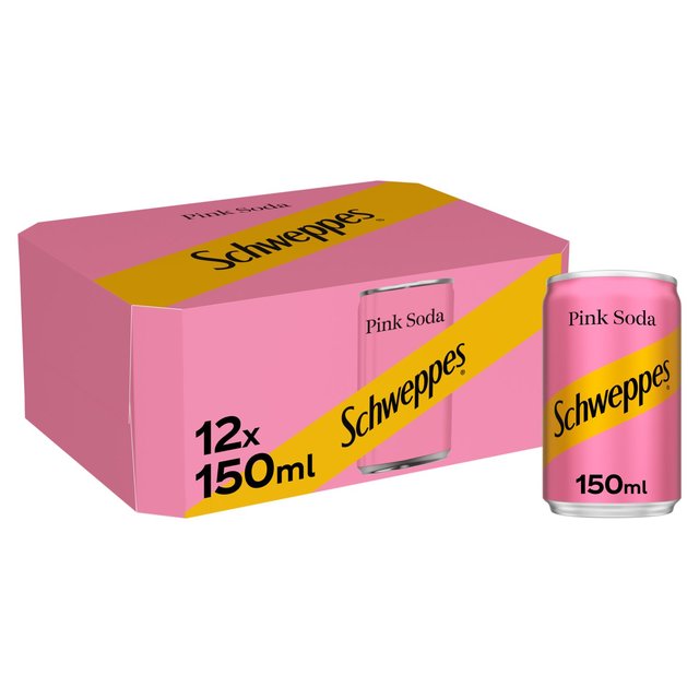 Schweppes Pink Soda   12 x 150ml GOODS M&S   