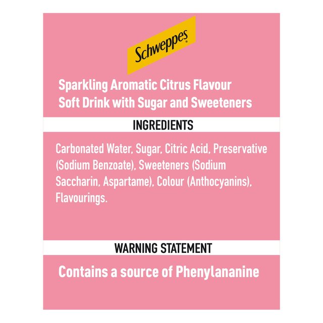 Schweppes Pink Soda   12 x 150ml GOODS M&S   