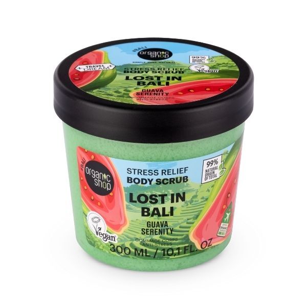 Organic Shop Lost in Bali body scrub 300ml (British brand)