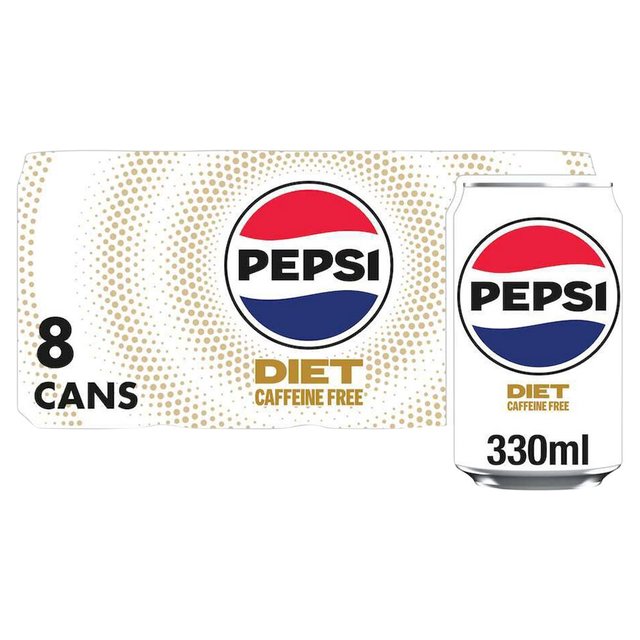 Pepsi Diet Caffeine Free   8 x 330ml GOODS M&S   