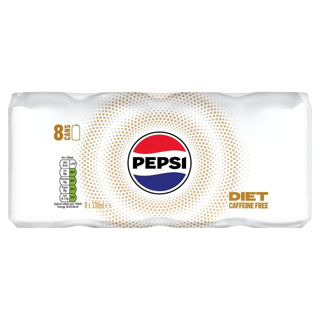 Pepsi Diet Caffeine Free   8 x 330ml