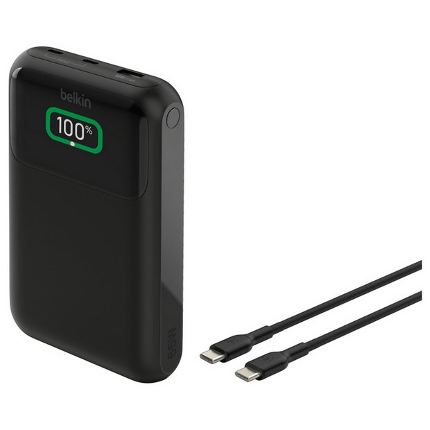 Belkin power bank 20,000mAh 65W laptop charger, UK version