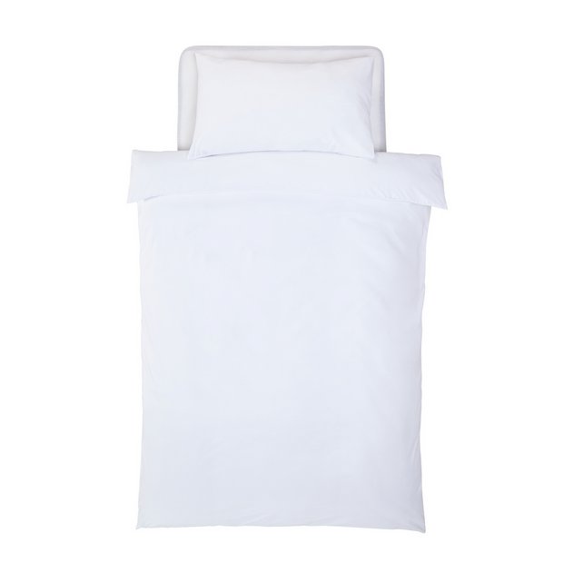 Silentnight bedding set plain white single, UK version