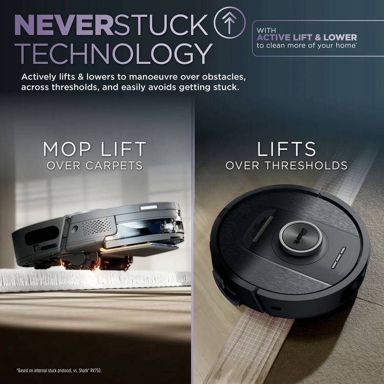 Shark PowerDetect robot vacuum and mop 2-in-1, UK version