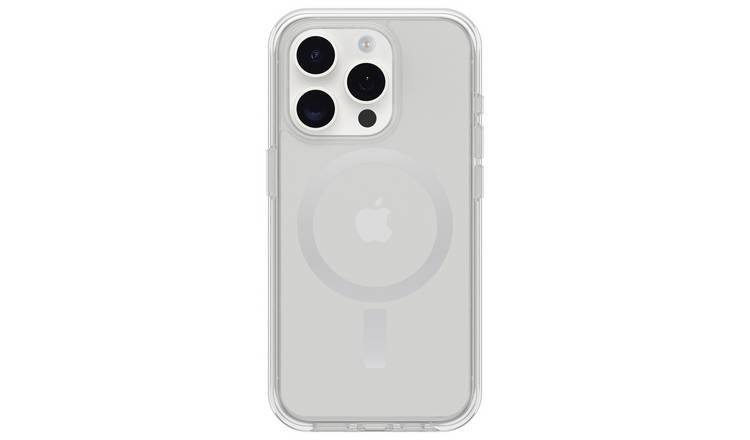 OtterBox Symmetry clear MagSafe iPhone 15 Pro case, UK version
