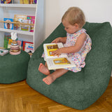 rucomfy Kids Snuggle Bean Bag Chair - Moss Green