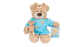 DesignaBear teddy bear bedtime set with pyjamas and accessories (British brand)
