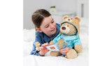DesignaBear teddy bear bedtime set with pyjamas and accessories (British brand)
