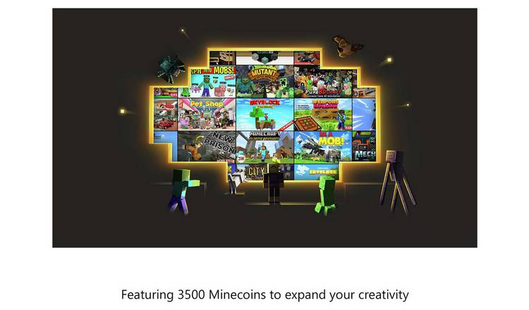 Minecraft game bundle with 3500 Minecoins, imported from the UK