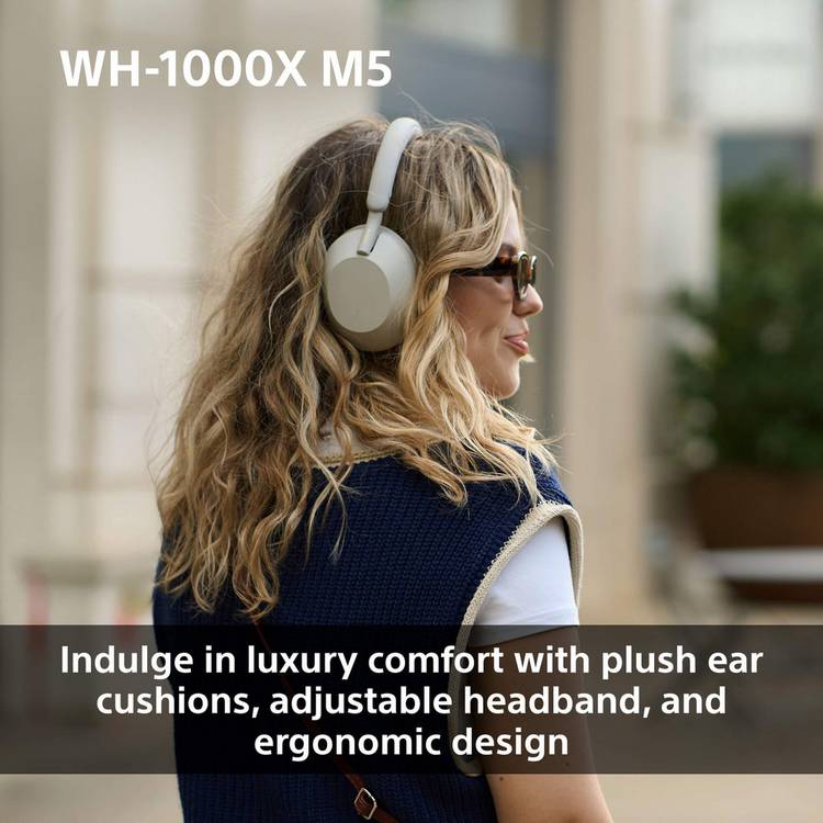 Sony WH1000XM5 wireless headphones pink, imported from the UK