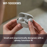Sony WF1000XM5 true wireless earbuds in pink, imported from the UK