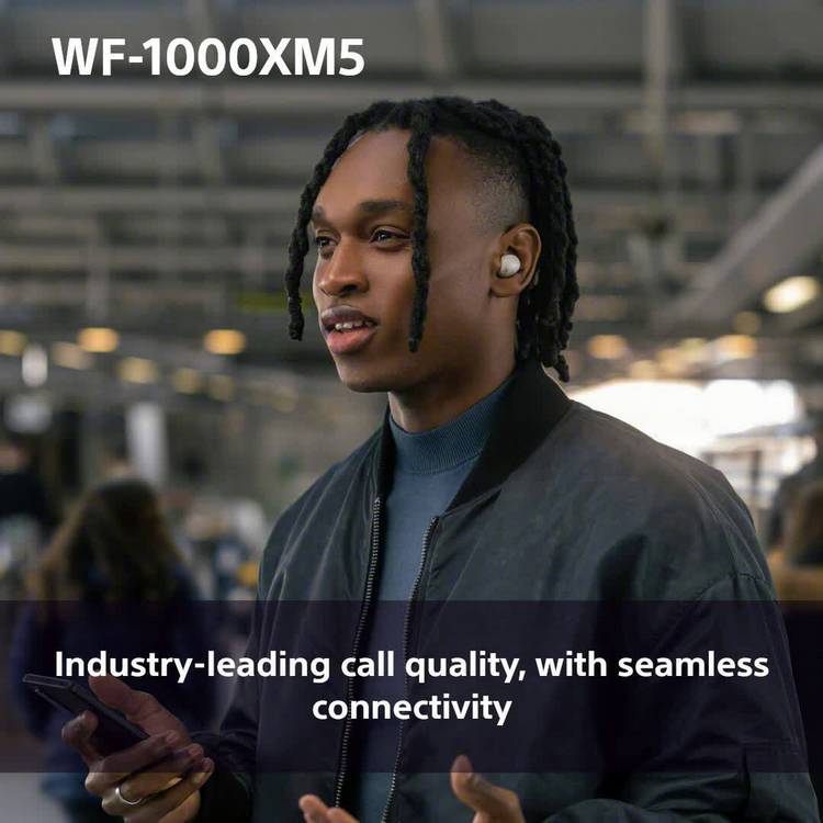 Sony WF1000XM5 true wireless earbuds in pink, imported from the UK
