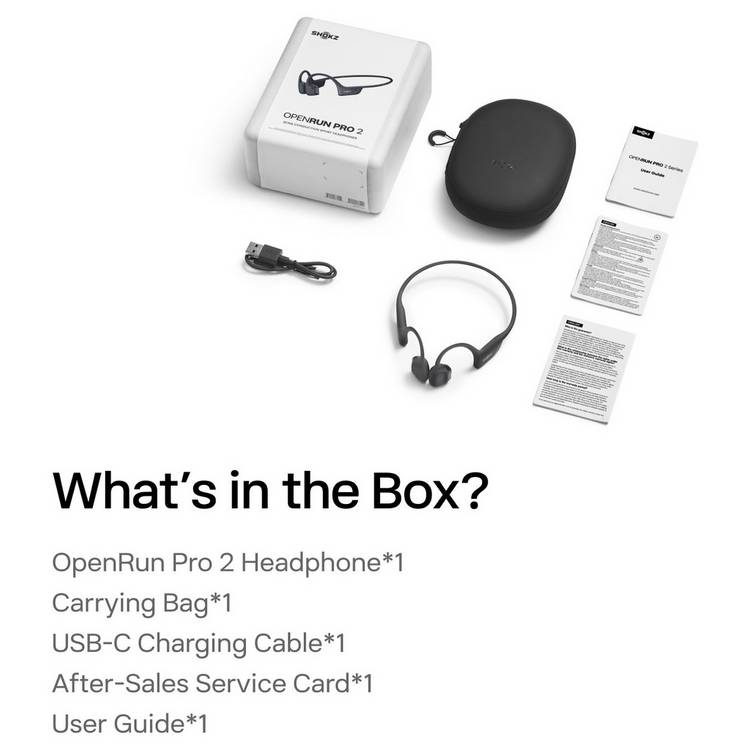 Shokz OpenRun Pro 2 wireless headphones black, UK version