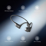 Shokz OpenRun Pro 2 wireless headphones black, UK version