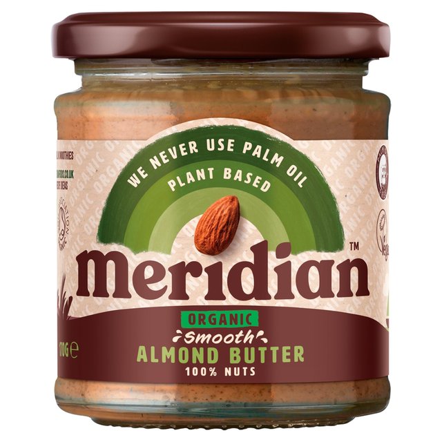 Meridian Organic Smooth Almond Butter 100% Nuts   170g