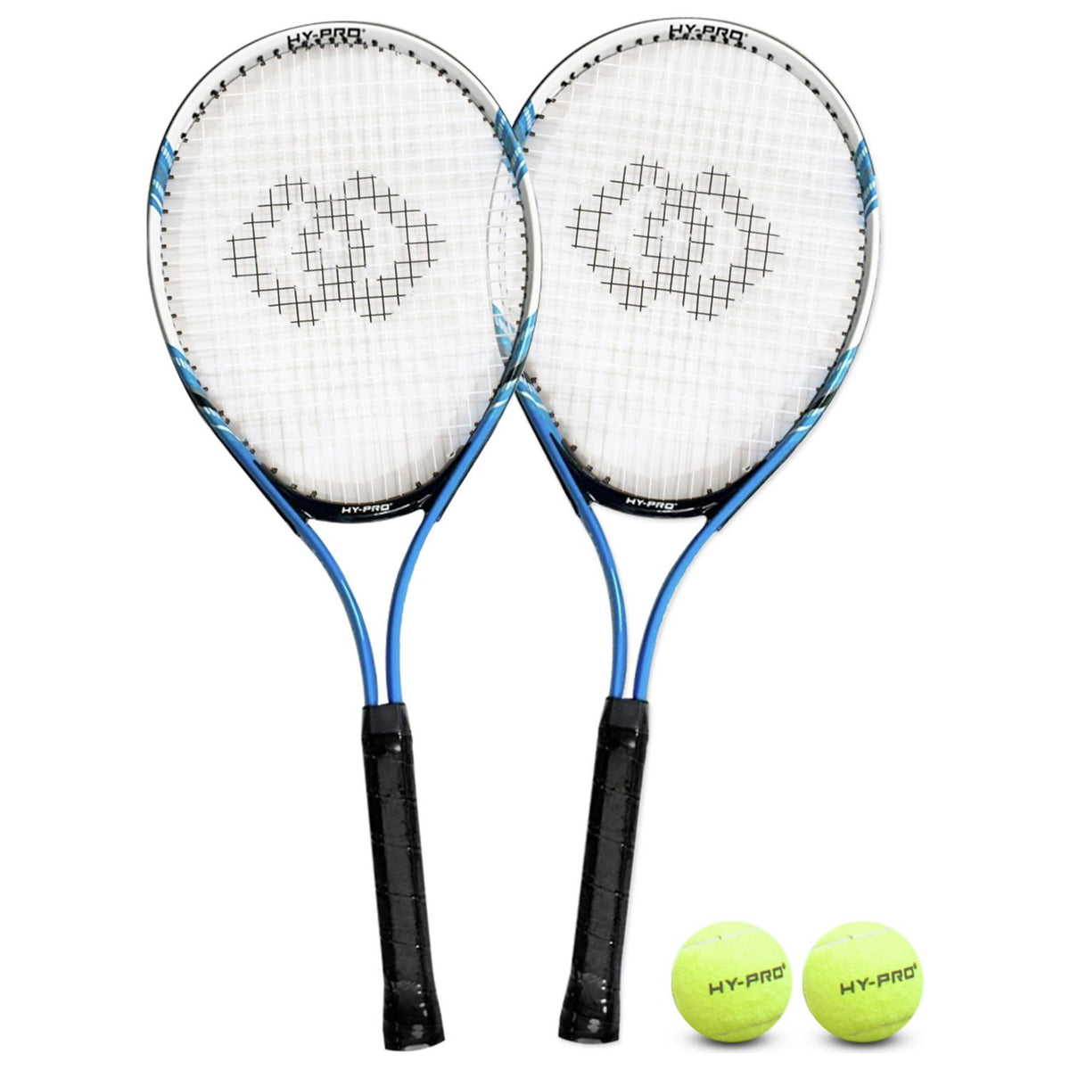 Hypro 25-inch aluminium tennis set for two players - British product
