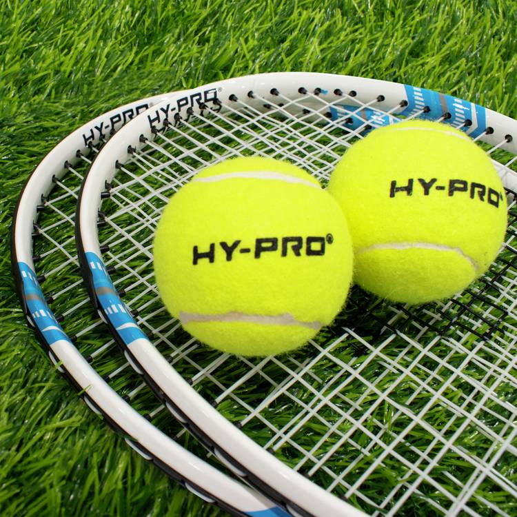 Hypro 25-inch aluminium tennis set for two players - British product
