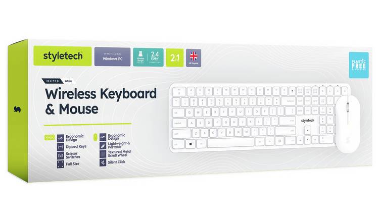 StyleTech MK750 wireless keyboard mouse bundle, UK version