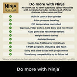 Ninja Luxe Cafe Premier espresso coffee machine, UK version
