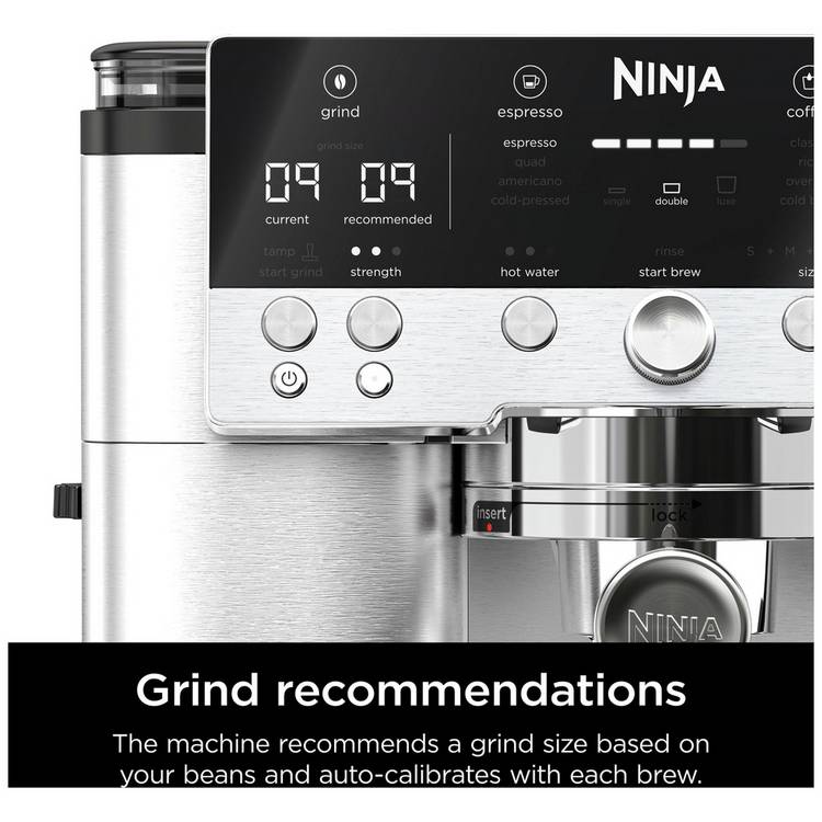 Ninja Luxe Cafe Premier espresso coffee machine, UK version