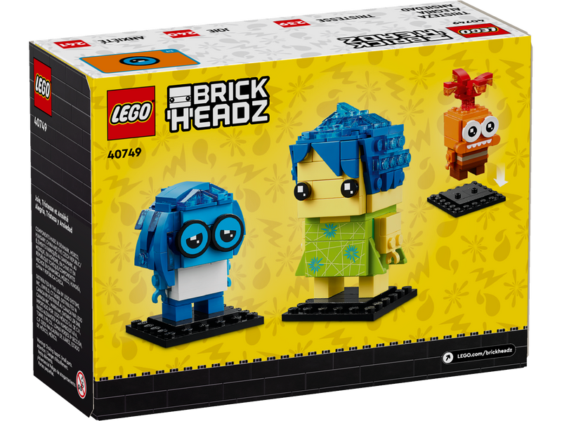 LEGO BrickHeadz Joy Sadness Anxiety 300 Pieces, UK version
