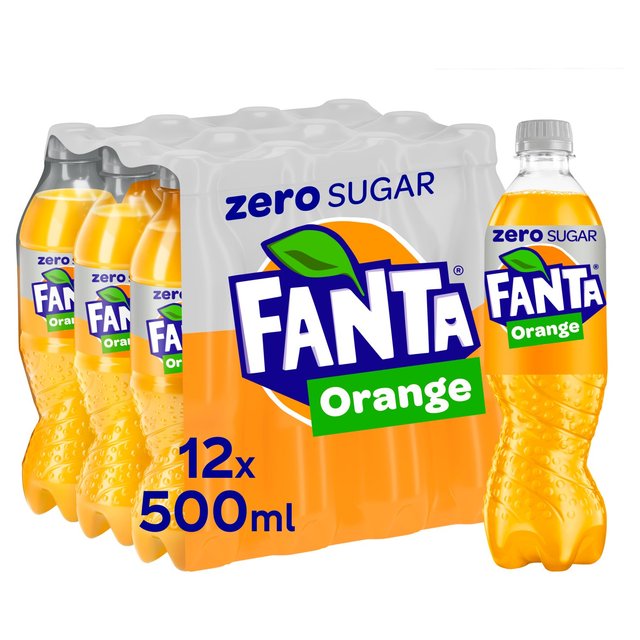 Fanta Zero Orange   12 x 500ml GOODS M&S   