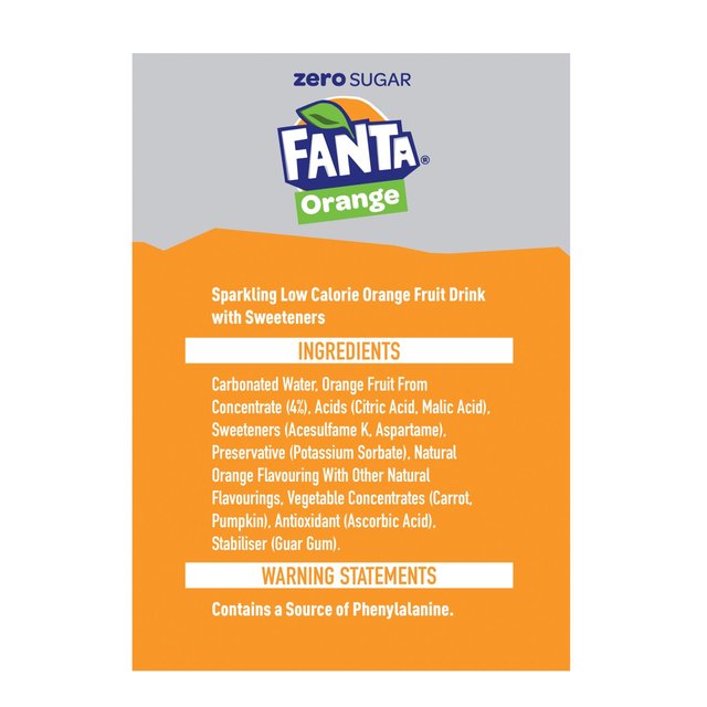 Fanta Zero Orange   12 x 500ml GOODS M&S   