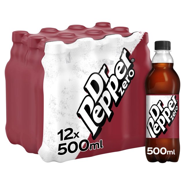 Dr Pepper Zero   12 x 500ml GOODS M&S   